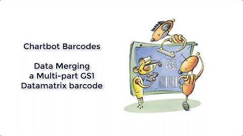InDesign Data Merge Chartbot Barcodes GS1 Datamatrix