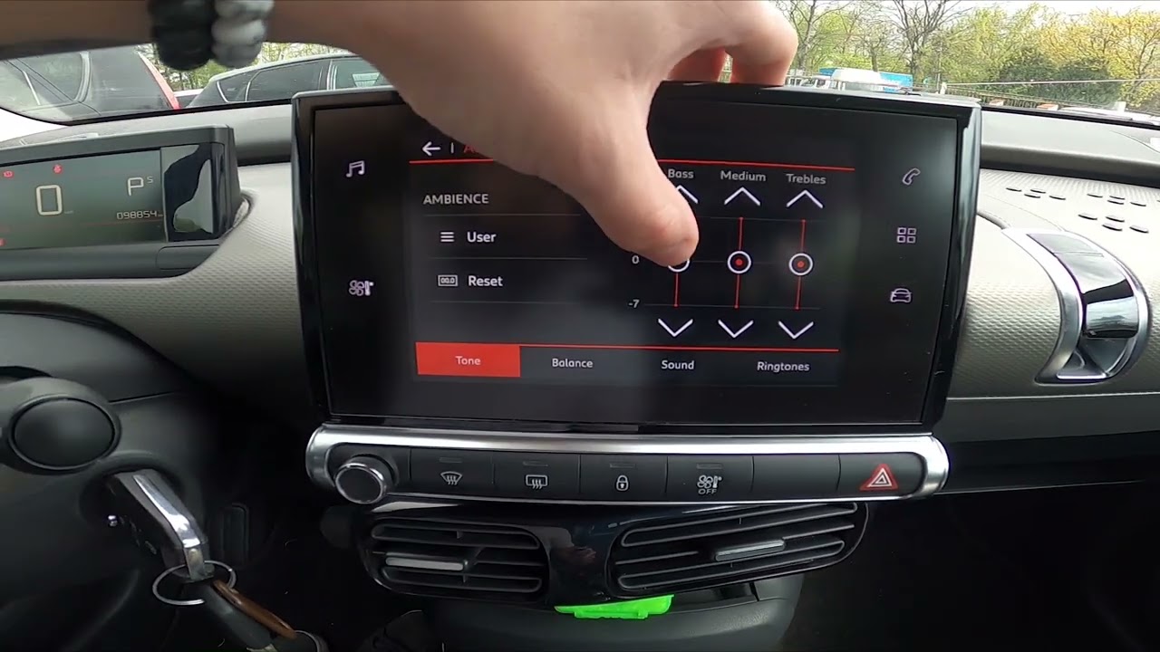 How to Enter and Manage Radio Equalizer in Citroen C4 Cactus ( 2014  2021 )