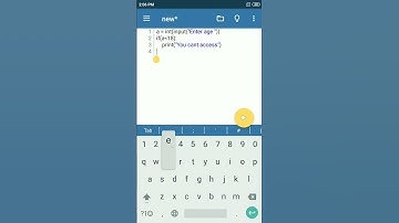 If else statement python | pydroid