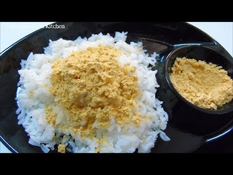 Paruppu Podi for Rice in Tamil - Paruppu Podi Recipe - Paruppu Podi in Tamil