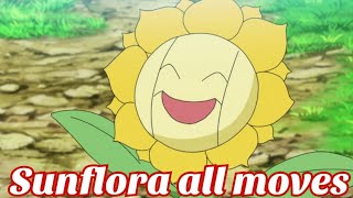 Sunflora All Attacks & Moves Pokemon