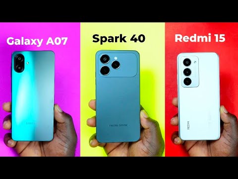 Redmi 15 vs Tecno Spark 40 vs Samsung A07 | Honest Comparison