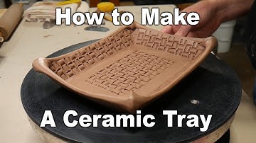 How to Make a Rectangular Slab Tray - Ceramics Handbuilding
