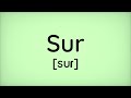 Sur (Esperanto)