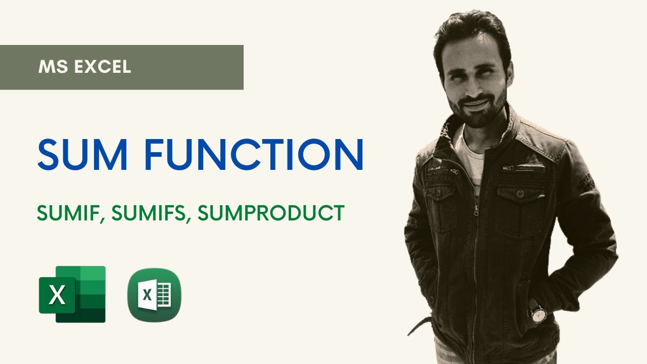 WHAT IS SUM FUNCTION IN EXCEL | SUMIF | SUMIFS | SUMPRODUCT
