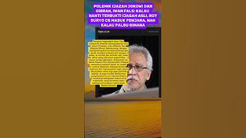 POLEMIK IJAZAH JOKOWI DANGIBRAN, IWAN FALS: bicara #news #update