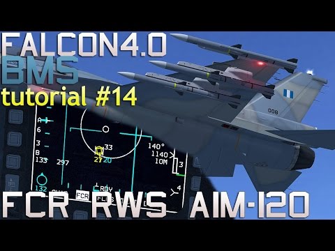 Falcon 4 BMS 4.33 Tutorial 14 using FCR in RWS mode with AIM-120 AMRAAM