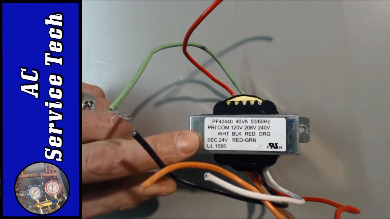 Which HVAC 24v Transformer can you use for Replacement on ... 240 volt panel wiring diagram 