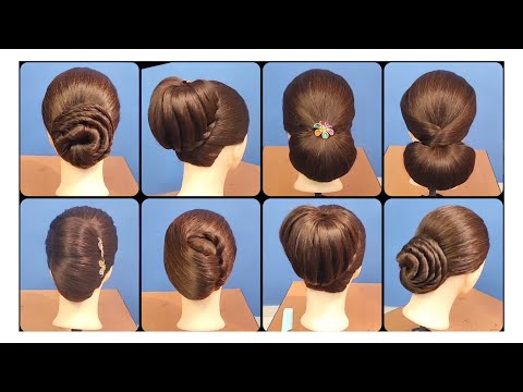 7 ❤️ Lovely Bridal Hair Bun खुद से बनाए लंबे और घने बालों के लिए Easy & Beautiful Bridal Hairstyles