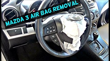 MAZDA 3 DRIVER STEERING WHEEL AIRBAG Air Bag REMOVAL REPLACEMENT 2010 2011 2012 2013