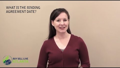 What is the Binding Agreement Date? | Maura Neill, REALTOR