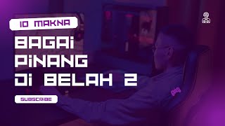 10 MAKNA PERIBAHASA BAGAI PINANG DI BELAH DUA