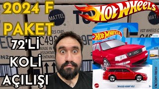 Hot Wheels Regular 2024 F Case 72'li Koli Açılışı  BU SEFER TAM