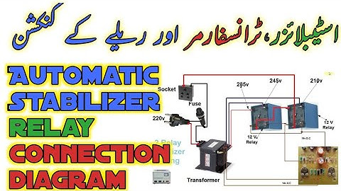 Automatic Stabilizer Relay Connection Explained in Hindi/How to Automatic Stabilizer Kit Connection