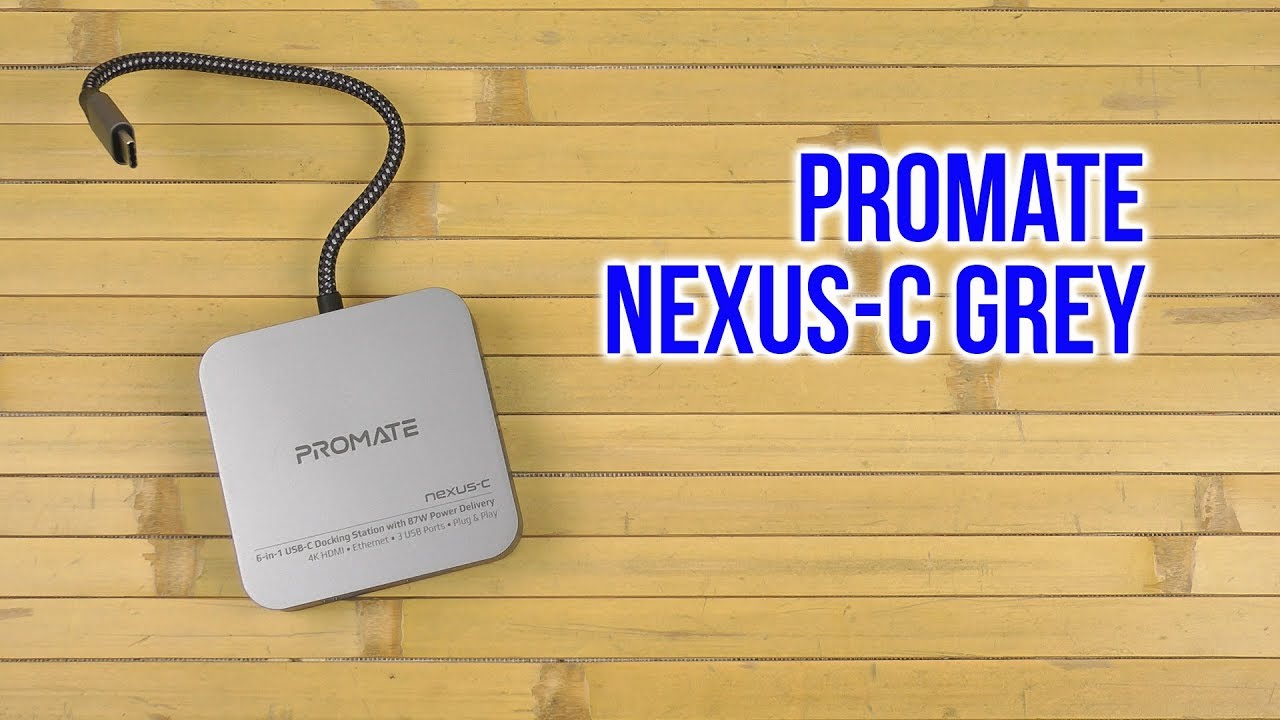 Распаковка Promate Nexus-C Grey
