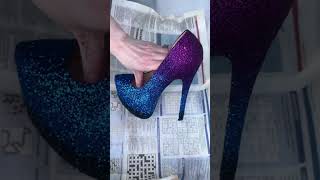 Transforming Heels with Glitter and Cosmic Designs