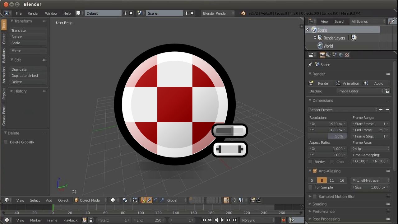 Blender. Анимация. Урок up06a (GLSL-материалы)