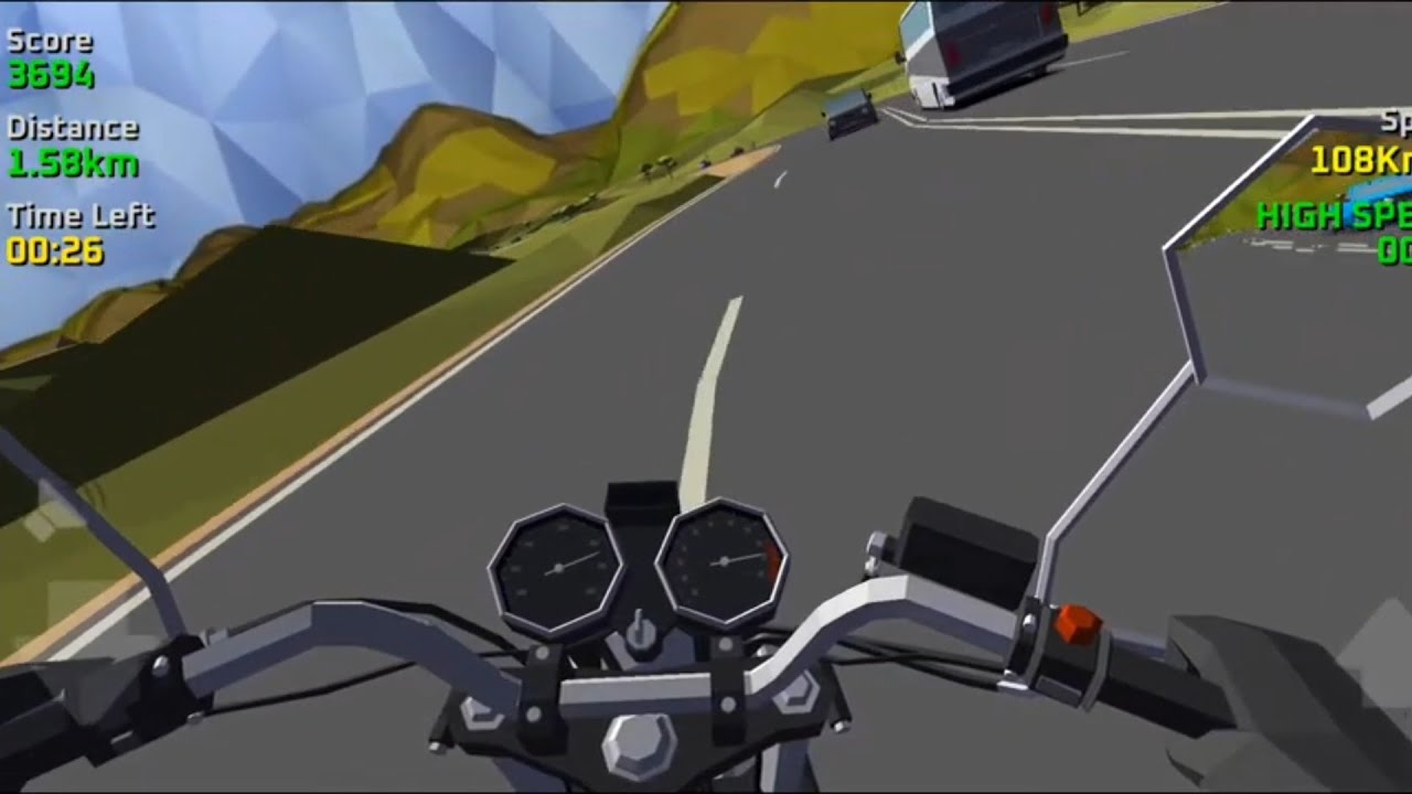 THIS LOW POLY RIDING GAME IS AWESOME  - Cafe Racer Android Gameplay