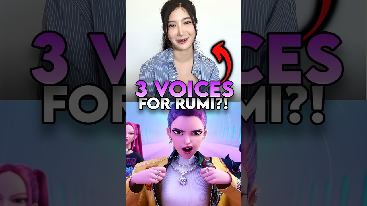 Did you know Rumi has 3 voice actors in K-pop Demon Hunters 