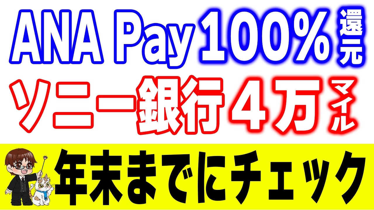 Up to 40,000 miles] A complete summary of the ANA x Sony Bank