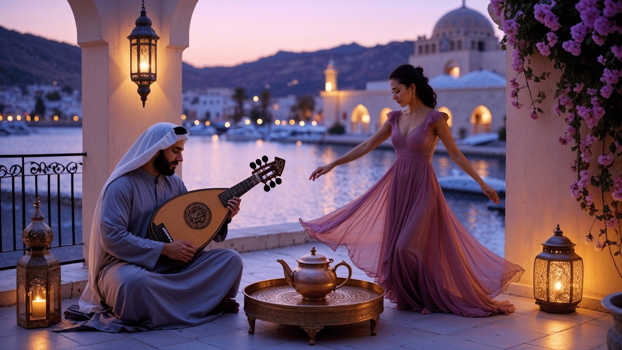 Soft Moorish Whispers | Gentle Oud & Spanish Guitar for Evening Unwinding