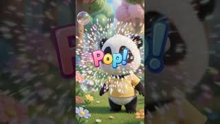 Baby panda discovers magical bub… #babyshorts