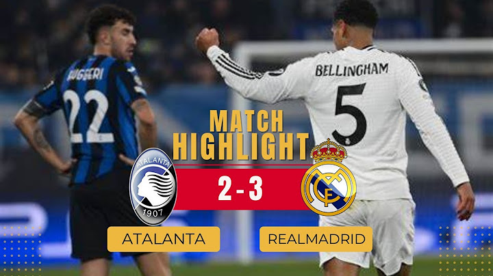 Atalanta vs Real Madrid 2-3 - All Goals & Highlights - Bellingham Goal