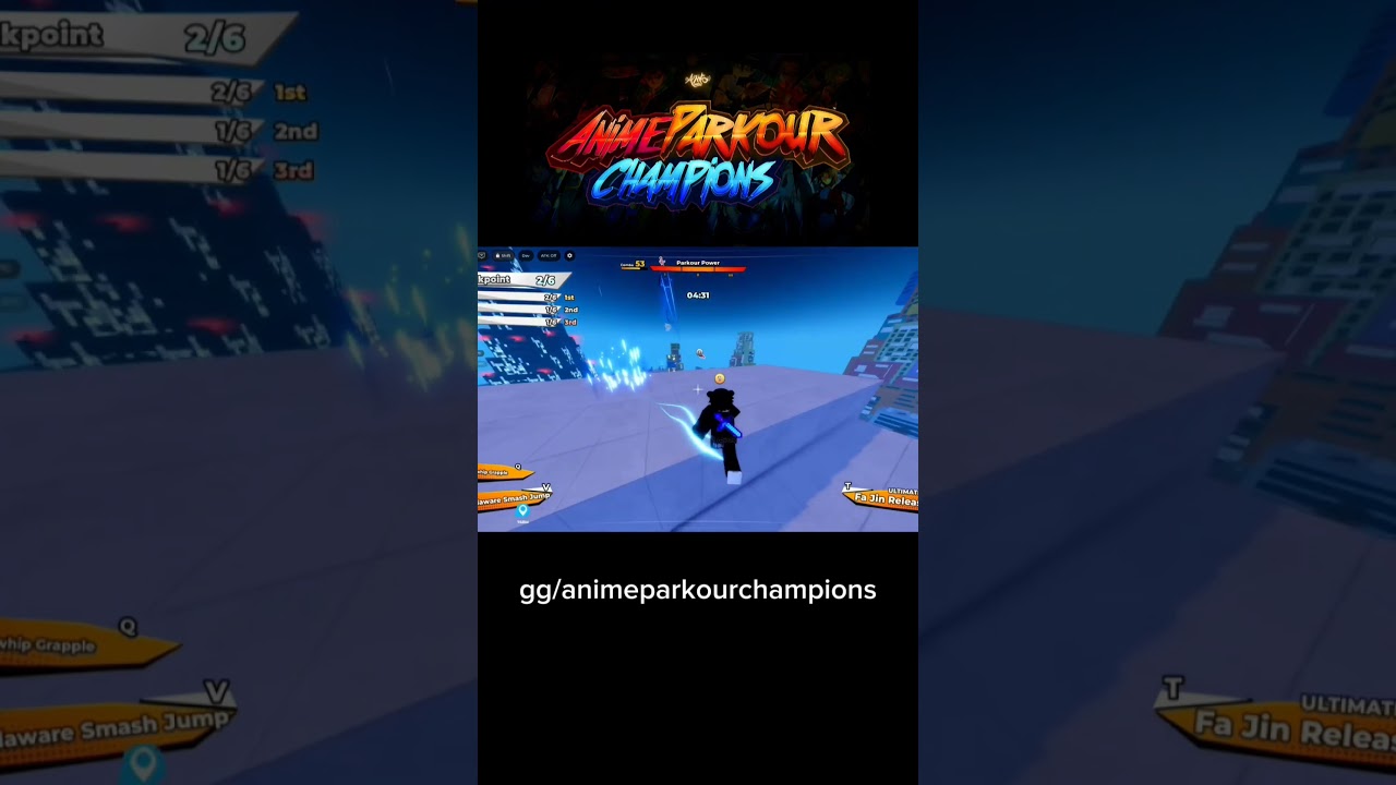 Upcoming Roblox Anime Parkour Champions!!! 