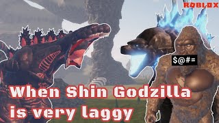 When the laggy shin Godzilla appears... | Roblox Kaiju universe