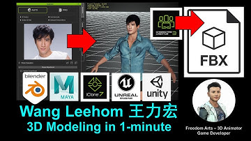 Superstar Wang Leehom to FBX - 3D Modeling Tutorial - Character Creator 3.4