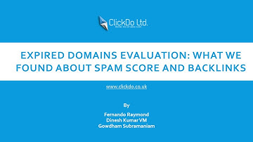 Expired Domains Evaluation: What We found about Spam Score and Backlinks?