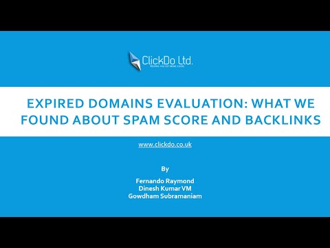 Expired Domains Evaluation: What We found about Spam Score and Backlinks?