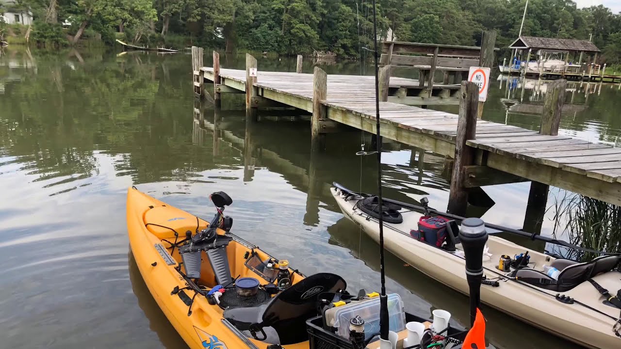 Kayak Fishing Virginia Wormley Creek for Red Drum YouTube