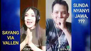 SAYANG ~ Via Vallen Cover Lucu, Orang Sunda Nyanyi Jawa, Duet Karaoke Di Sing Smule