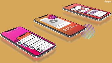 Create a unique mobile app promo for android and iphone - Best App & Website Previews service