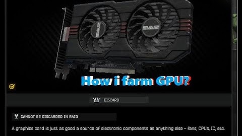 How to farm GPU and rare electronics on Reserve? EFT - SCAV RUN