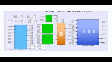 21-level MMC rectifier station,MMC inverter station and flexible interconnection at both ends