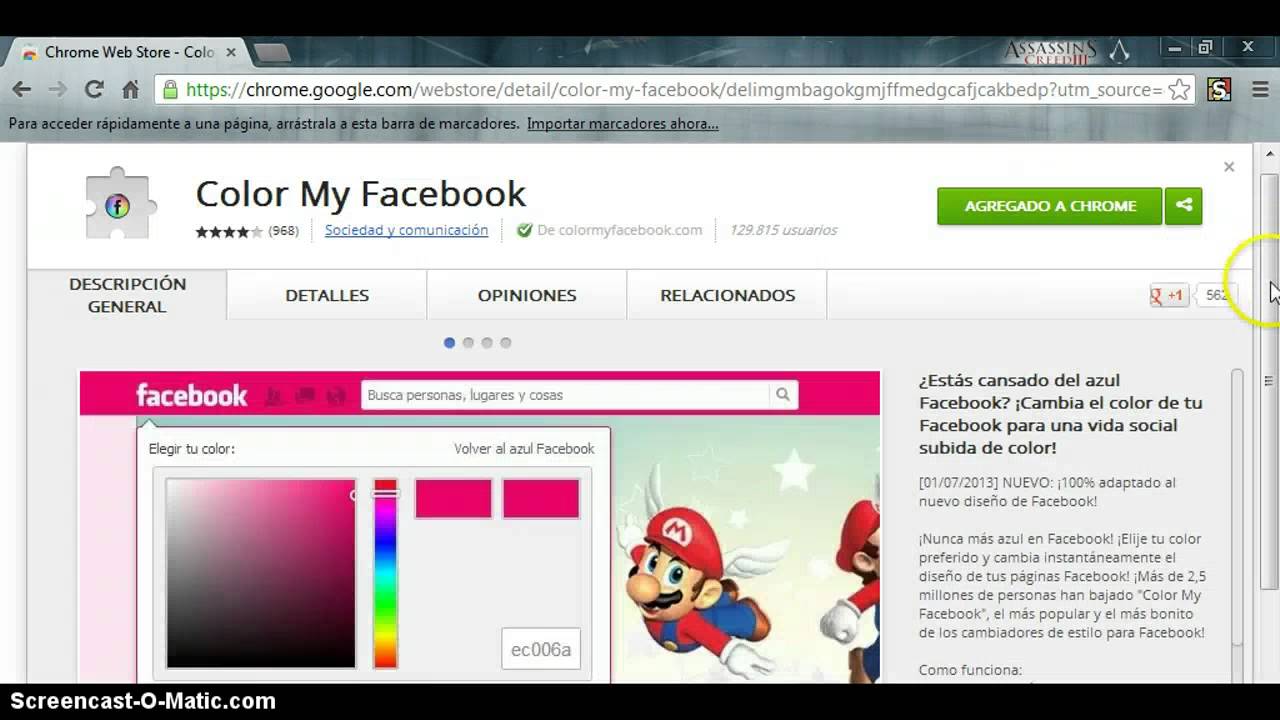 COMO CAMBIAR DE COLOR MI FACEBOOK - YouTube
