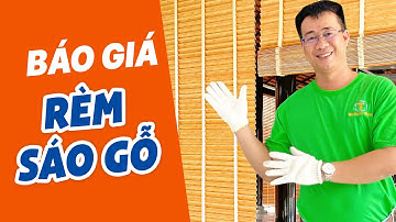Báo giá rèm gỗ giá bao nhiêu 1m2 - Mành rèm sáo gỗ cửa sổ chống nắng tại tphcm