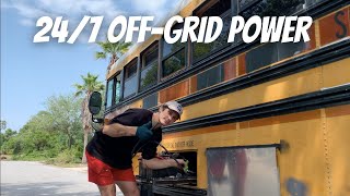 We have 24/7 OFF-GRID Power! (How to charge your Solar Batteries off Vehicle Alternator)