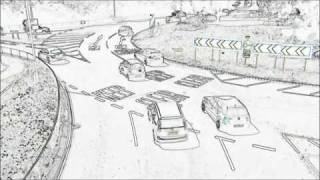 Roundabout lanes -flow 1 cartoon.wmv