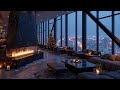 Relaxing Jazz Music &amp; Snowy City Ambience | Cozy Winter Jazz for Sleep &amp; Study