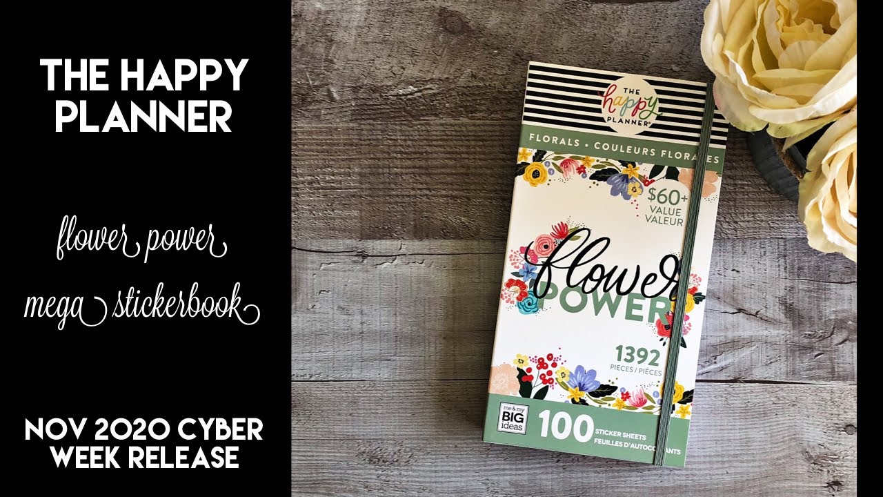 The Happy Planner Flower Power Mega Stickerbook Flip Through
