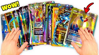 All The Pokemon Cards Inside This Weird Box WERE GIANT ULTRA RARES!