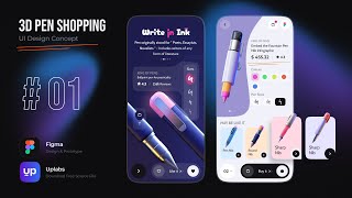 3D Pen Shopping UI Design Concept & Download Free Source File | @Chintu.design #ui #ux #uidesign | screenshot 1