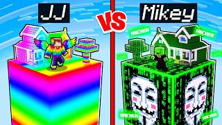 JJ's OP Rainbow Chunk vs Mikey's Hacker Chunk Battle! - Maizen Minecraft screenshot 4