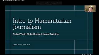 Humanitarian Journalism Foundations
