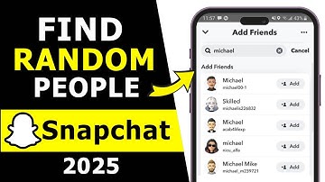 How to Find & Send Request to Random People on Snapchat 2025