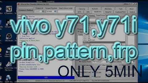 VIVO 1724 ( Y71 )  VIVO 1801 ( Y71i )  PIN,PATTERN,FRP BY MIRACLE BOX