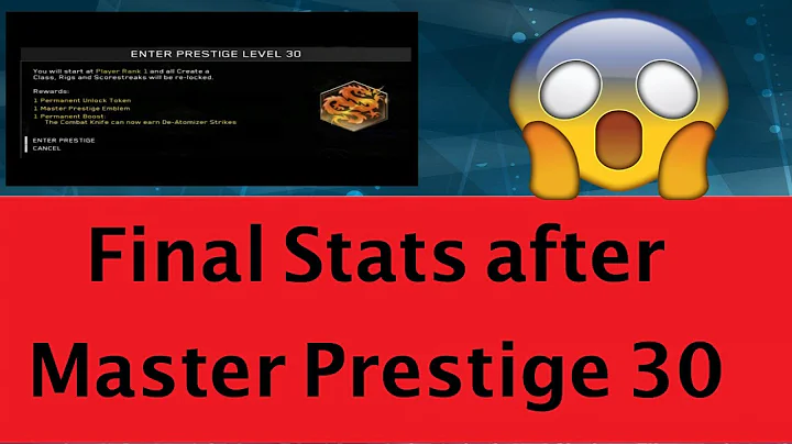 MY FINAL STATS AFTER HITTING MASTER PRESTIGE 30